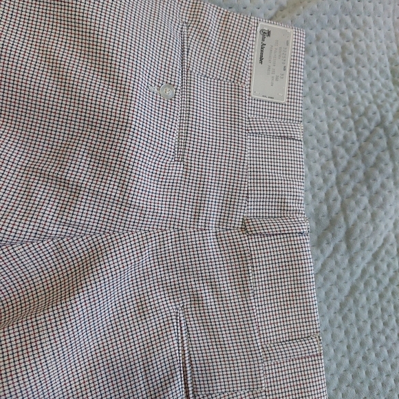 John Alexander Stylish Red White Striped Pants - Picture 6 of 8